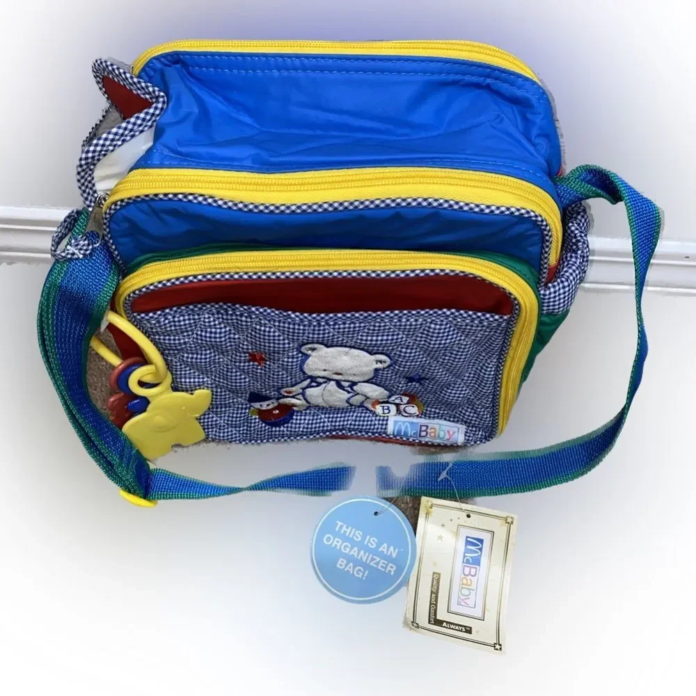 NWT McDonalds Vintage RARE McBaby Bear Insulated Small Crossbody Diaper Bag